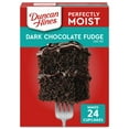 thumbnail image 1 of Duncan Hines Perfectly Moist Dark Chocolate Fudge Cake Mix, 15.25 oz, 1 of 10