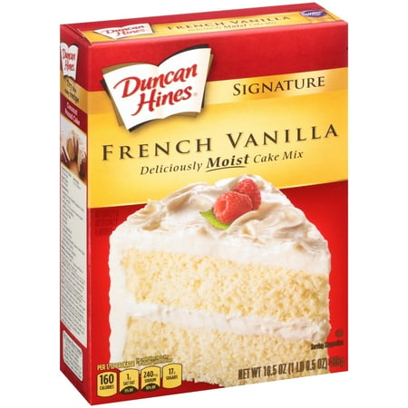 Duncan Hines Signature French Vanilla Cake Mix 16.5 oz. Box