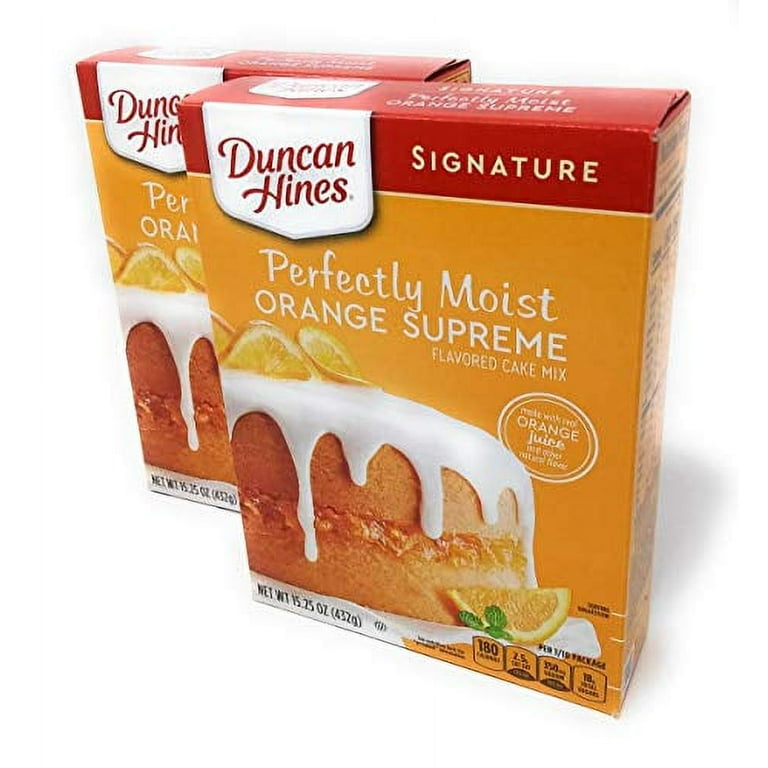 Duncan Hines Signature Orange Supreme Cake Mix 15.25oz (pack of 2