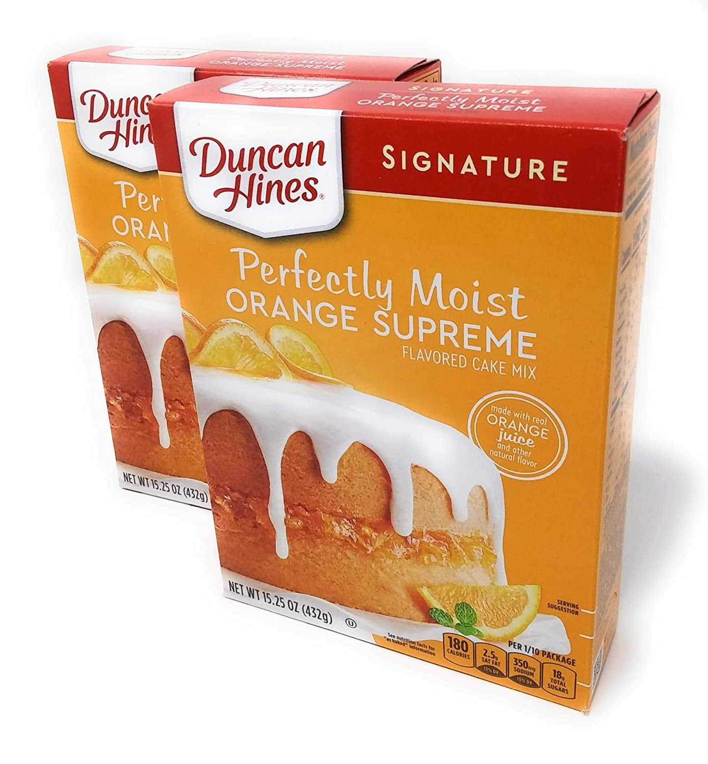 DUNCAN HINESSS Duncan Hines Signature Orange Supreme Cake Mix 15.25oz (pack of 2)