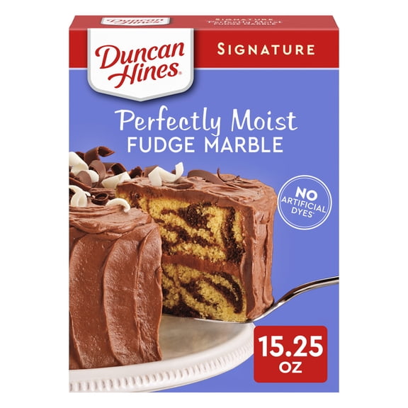 Duncan Hines Fudge Marble Flavored Cake Mix, 15.25 oz.