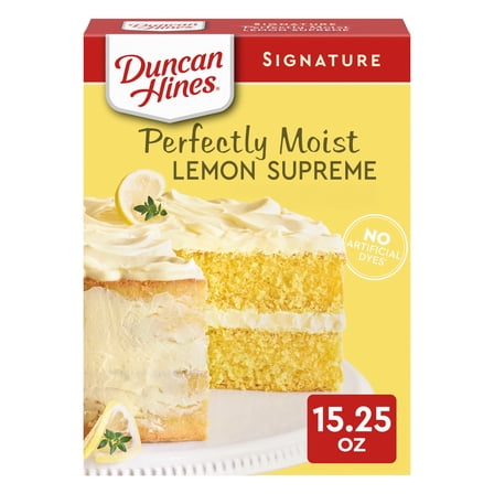 Duncan Hines Lemon Supreme Flavored Cake Mix, 15.25 oz.