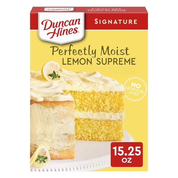 Duncan Hines Lemon Supreme Flavored Cake Mix, 15.25 oz.
