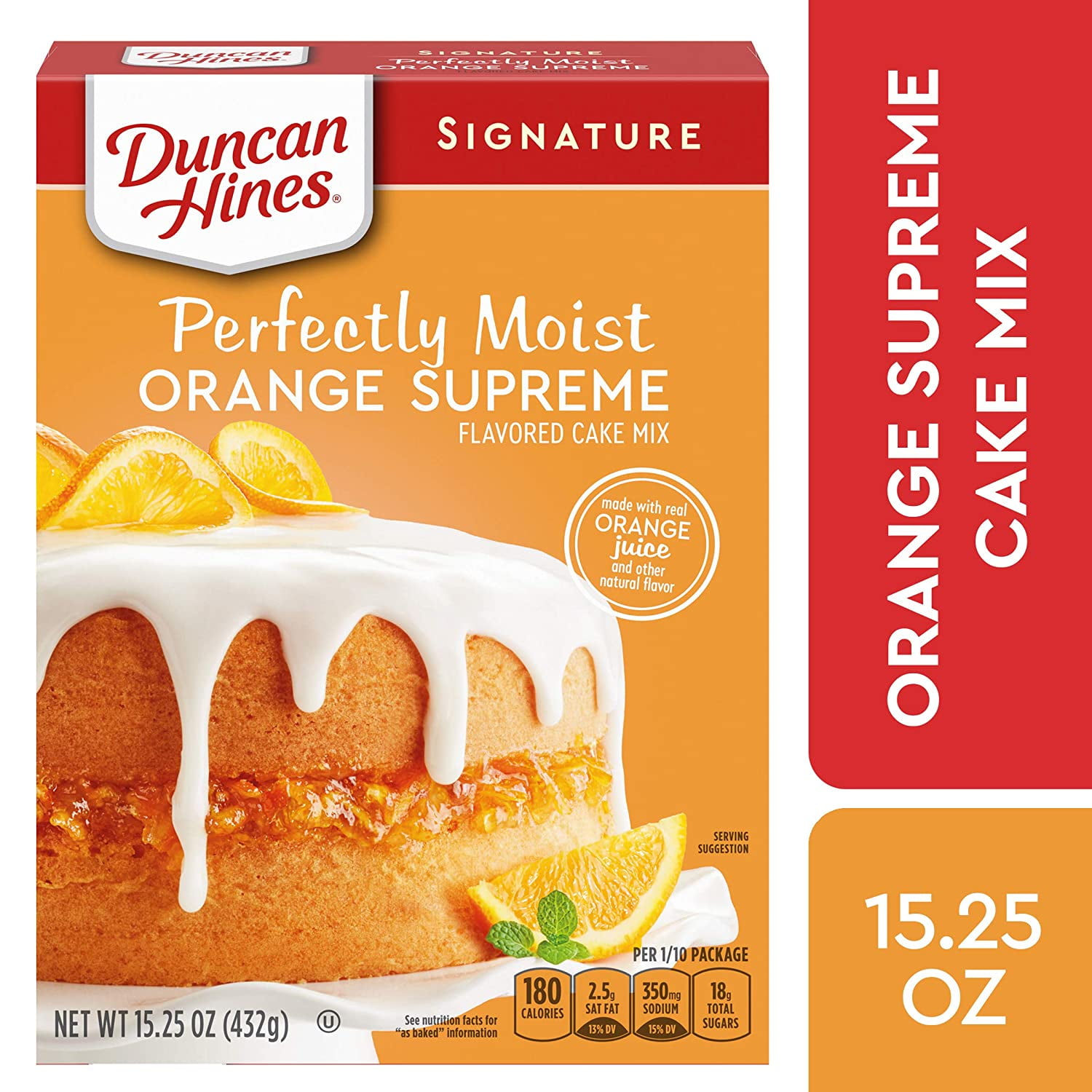 DUNCAN HINESSS Duncan Hines Signature Perfectly Moist Orange Supreme Cake Mix, 15.25 OZ