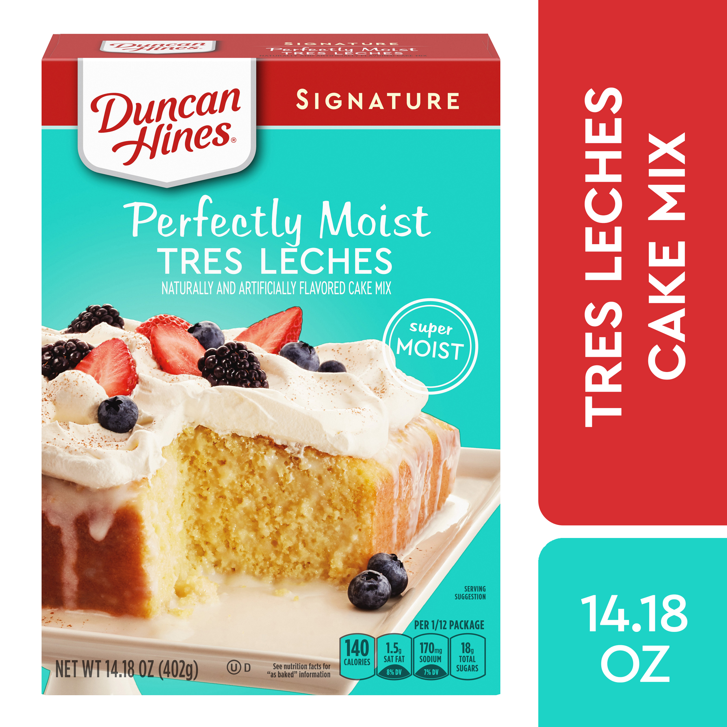 Duncan Hines Signature Perfectly Moist Tres Leches Cake Mix 14 18 Oz 