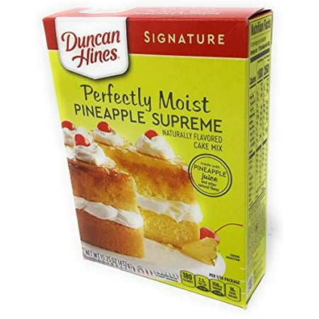 Duncan Hines Signature Pineapple Supreme Cake Mix (4 Pack)