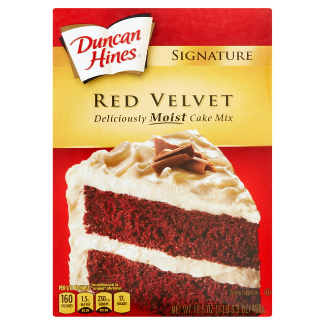 Duncan Hines Signature Red Velvet Moist Cake Mix 16.5 oz