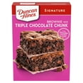 thumbnail image 1 of Duncan Hines Signature Triple Chocolate Chunk Brownie Mix, 17.6 oz, 1 of 7