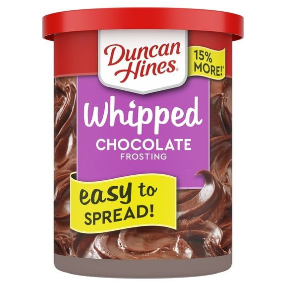 Duncan Hines Whipped Chocolate Flavored Frosting, Thanksgiving Cookie Decorating, 14 oz.