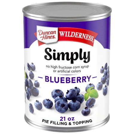 Duncan Hines Wilderness, Blueberry Pie Filling and Topping, Ready to Use, 21 oz.