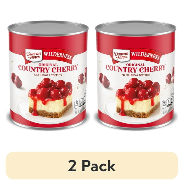 (2 pack) Duncan Hines Wilderness Original Country Cherry Pie Filling