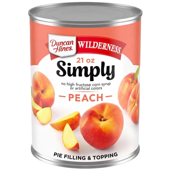 Duncan Hines Wilderness, Peach Pie Filling and Topping, Ready to Use, 21 oz.