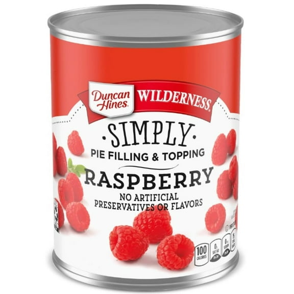 Duncan Hines Wilderness Simply Raspberry Pie Filling and Topping 21oz (Pack of 5)