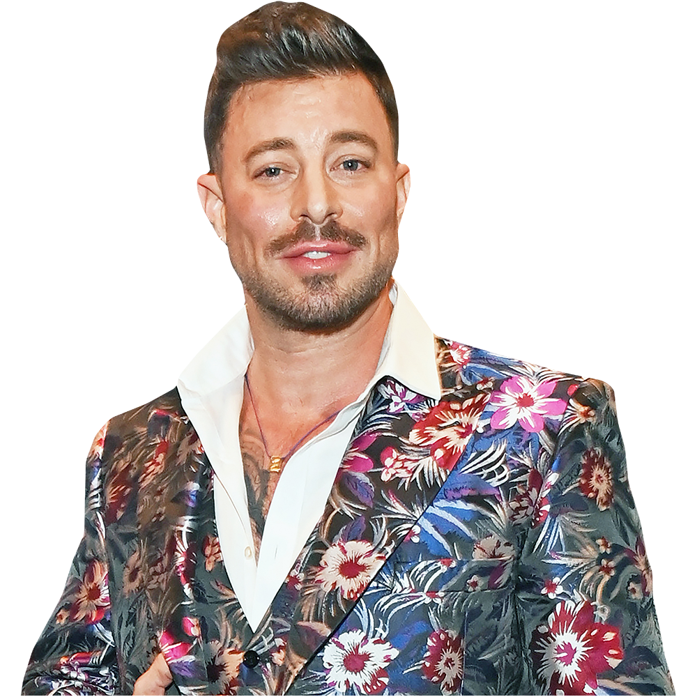 Duncan James poses in a corset and suspenders with Billy Porter | Daily