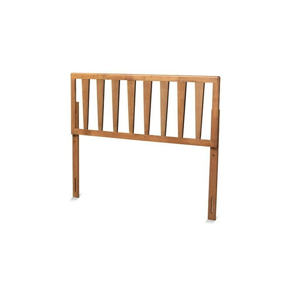 Baxton Studio Duncan Modern and Contemporary Ash Walnut Finished Wood Queen Size Headboard