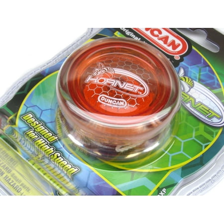 Duncan Hornet Looping Intermediate Yo-Yo - Transparent Clear-Red #3602XP