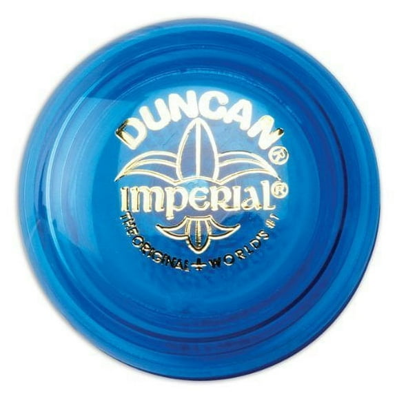 Duncan Toys Imperial Yo-Yo, Beginner Yo-Yo with String, Steel Axle and Plastic Body, Blue
