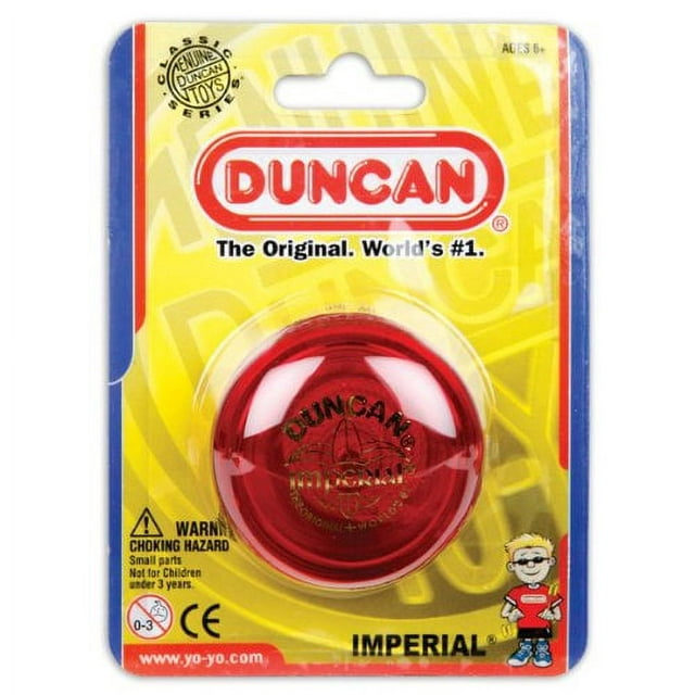 Duncan Toys Imperial Yo-Yo, Beginner Yo-Yo with String, Steel Axle and Plastic Body, Colors May Vary