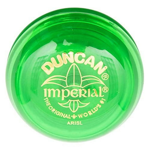 Duncan Toys Imperial Yo-Yo, Beginner Yo-Yo with String, Steel Axle and Plastic Body, Green