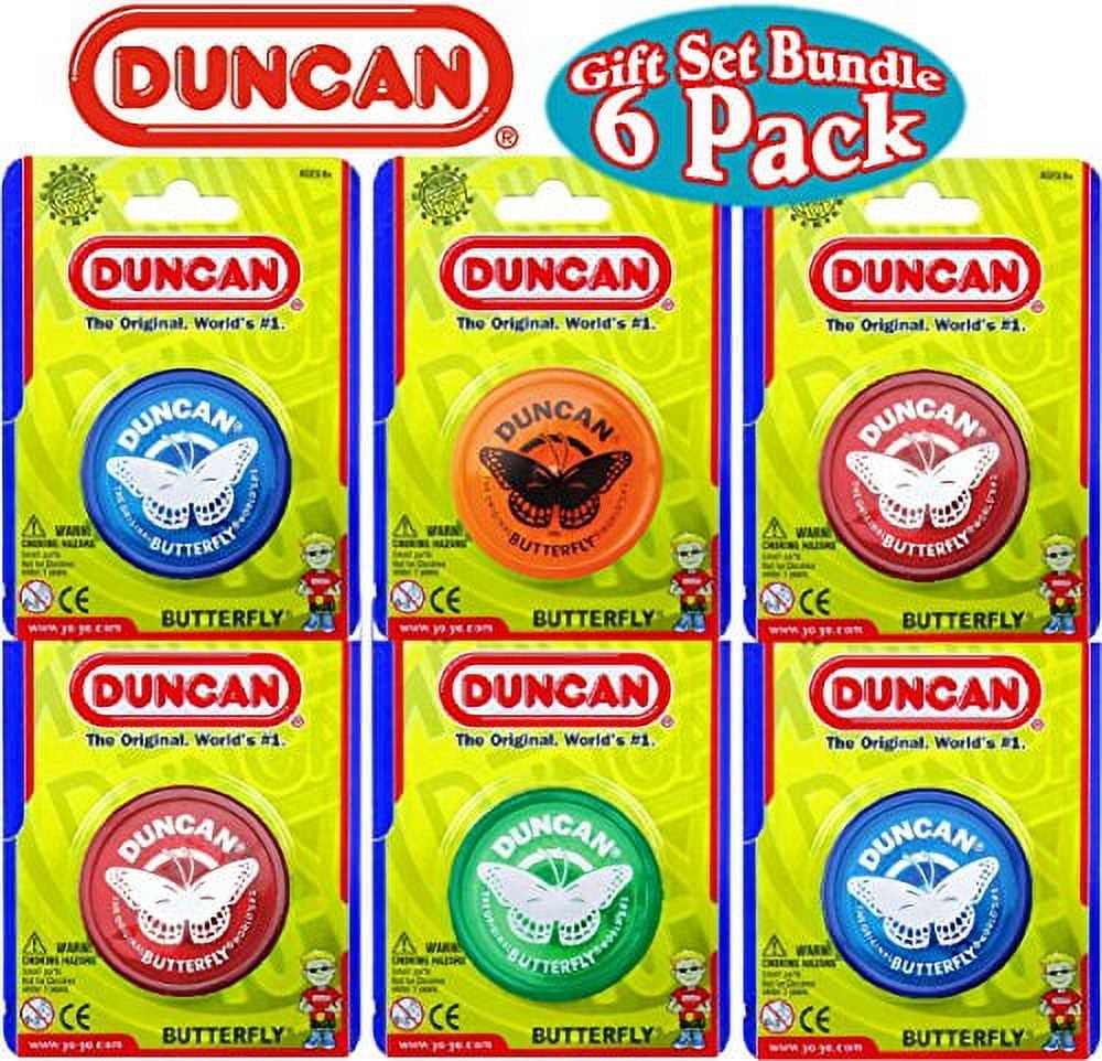 Duncan Butterfly Yo-Yo Toy for Kids - Bulk Pack of 6, Assorted