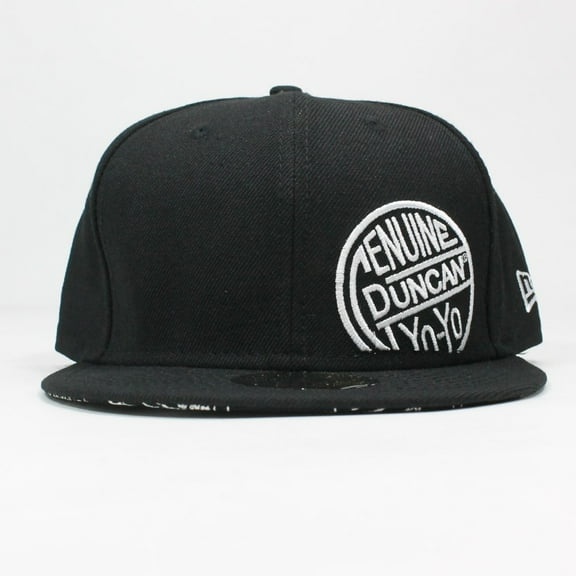 Duncan Yo-Yo Genuine Duncan YoYo Fitted Baseball Cap - New Era Hat (Black, 7 7/8")