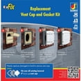 thumbnail image 1 of Dundas Jafine EzFix 4 In. White Plastic Replacement Vent Cap & Gasket Kit EZFXZW, 1 of 4