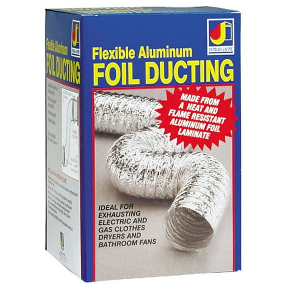 Dundas Jafine AF425ULPZW 4" X 25' Aluminum Foil Ducting