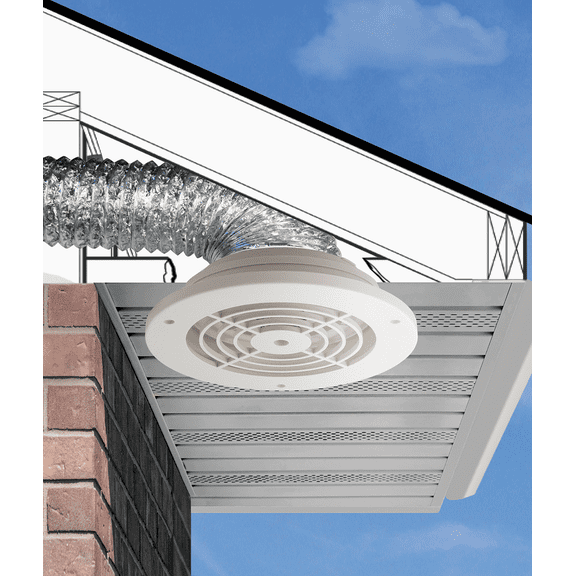 Dundas Jafine Adjustable Eave & Soffit Vent - Pack of 4 Residential Use, Standard Application