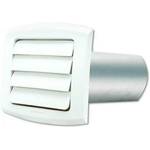 Dundas Jafine BLH6WZW 6 inch White Louvered Vent Hood by Dundas Jafine