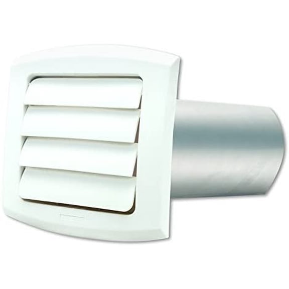 Dundas Jafine BLH6WZW 6 inch White Louvered Vent Hood by Dundas Jafine