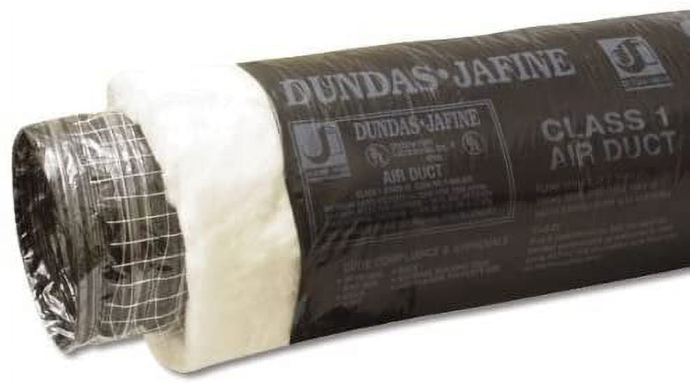 Dundas Jafine BPC625R6 Insulated Flexible Duct with Black Jacket, 6-Inches by 25-Feet, Pack of 3