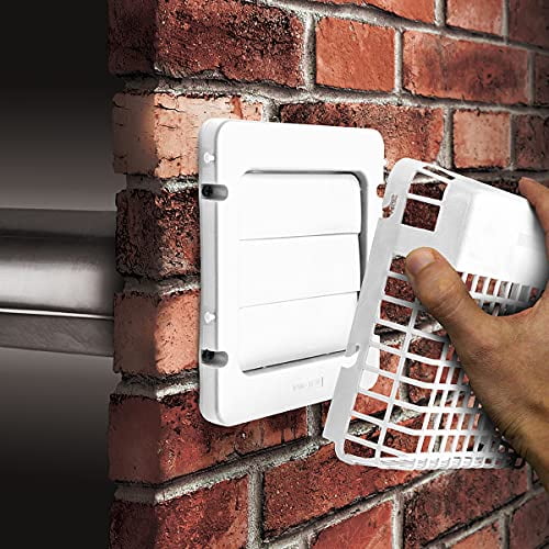 ANSJ Prograde Professional Dryer Vent Hood With Pest Guard - Polypropylene - 4 In, White