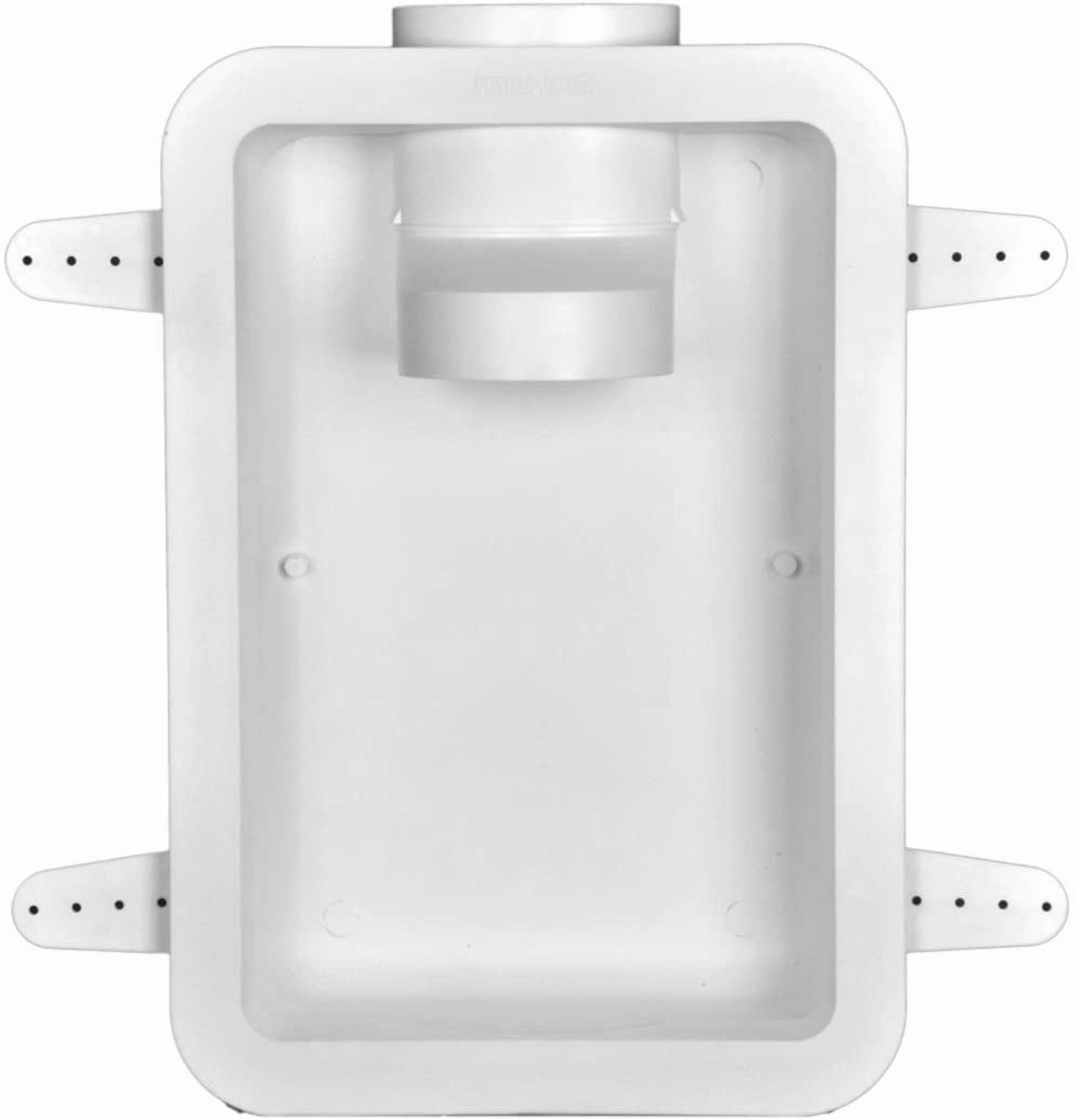 Dundas Jafine DRB4XZW Recessed Dryer Vent Box, 4", White Pack of 4 — Home & Garage Storage, Stackable Design