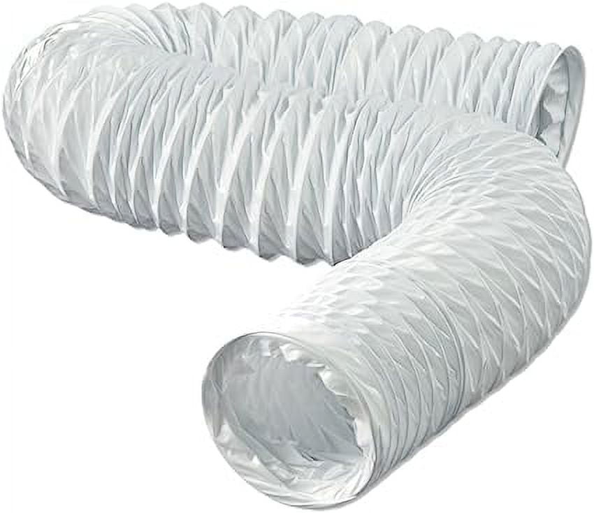 Dundas Jafine Flexible Vinyl Duct - White, 4 In x 20 Ft, Ductwork