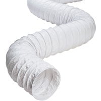 Dundas Jafine 3 In. Dia x 50 Ft. L White Vinyl Flexible Ducting FD350E
