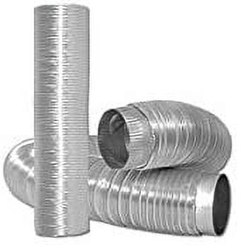 Dundas Jafine Semi-Rigid Duct MFX48 - Flexible Aluminum Venting - 4 in. x 8 ft.