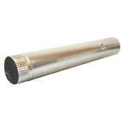 Dundas Jafine P4E20ZW Heavy Gauge Dryer Vent Pipe, 4 in x 24 in, Snap Lock, Aluminum