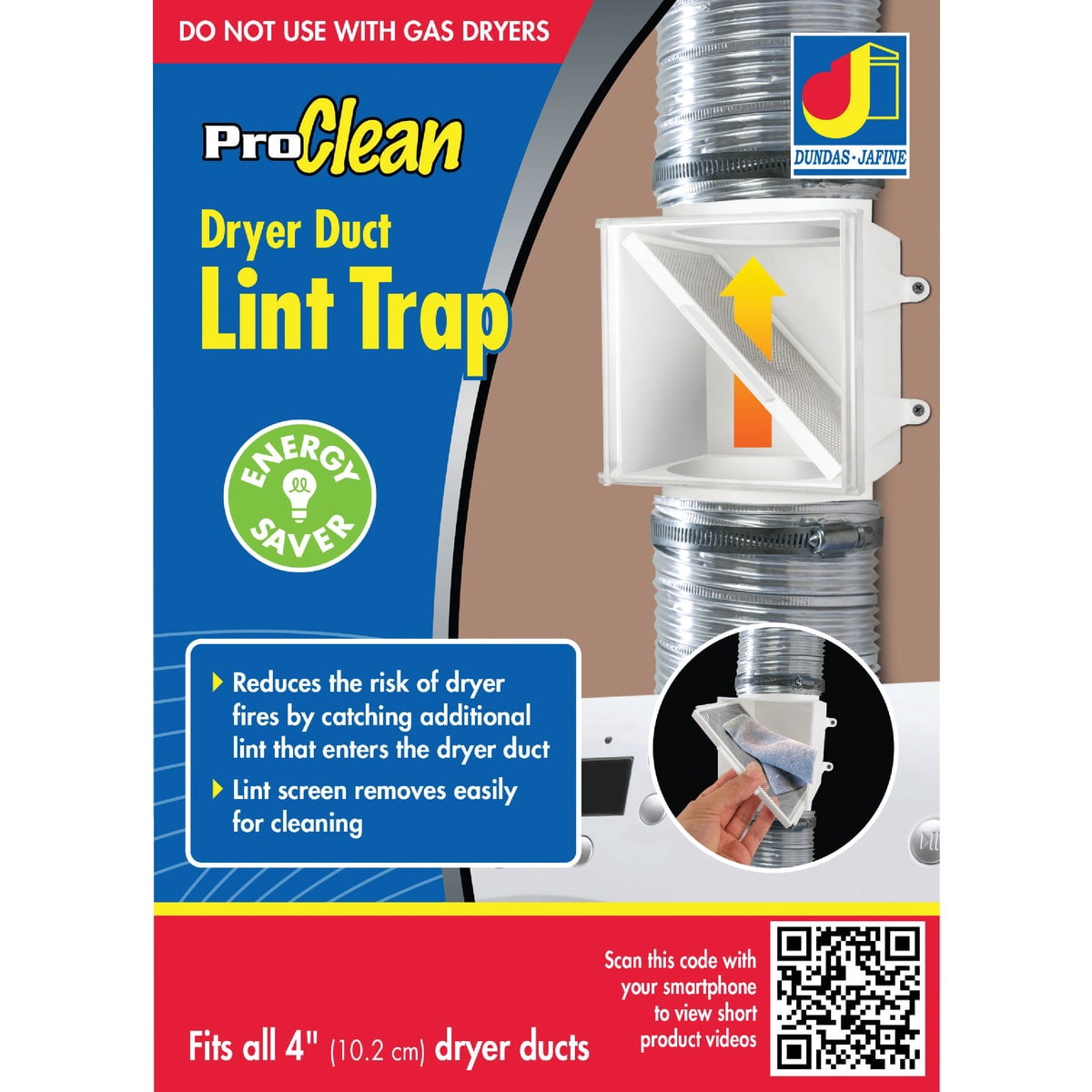 Dundas Jafine PCLT4WZW Dryer Duct Lint Trap (2-Pack)