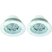 Dundas Jafine SEVZW Soffit Exhaust Vents Fits 4-Inch, 5-Inch and 6-Inch Duct Two Pack
