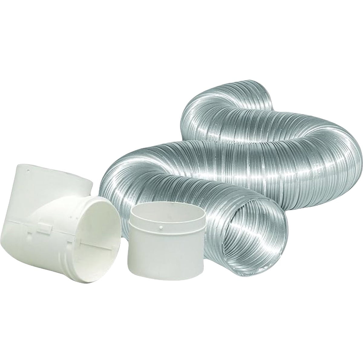 Dundas Jafine Semi-Rigid Aluminum Dryer Hose Kit (3-Piece) MFX48D2DZW — Garden & Landscape Use, Standard Connection