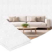 Dundee Deco 3D Peel and Stick Wall Panels, White, Sample 6 X 6
