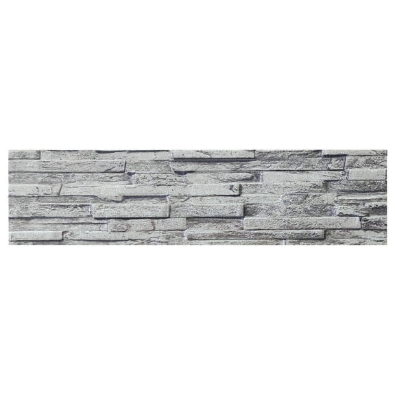 Dundee Deco 3D Wall Panels Brick Effect - Cladding Grey Stone Look Wall Paneling, Styrofoam, SAMPLE, Size 10 x 10 in.