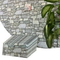 thumbnail image 1 of Dundee Deco 3D Wall Panels - Cladding, Pale Aquamarine Stone Look Wall Paneling, Styrofoam Facing for Interior and Exterior Applications, DIY, Set of 10, Covers 54 sq ft, 1 of 10