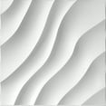 thumbnail image 1 of Dundee Deco 3D Wall Panels - Contemporary Stripes Paintable White PVC Wall Paneling for Interior Wall Decor, Pack of 10, Covers 26.9 sq. ft, 1 of 4