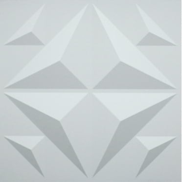 Dundee Deco 3D Wall Panels - Modern Wave Paintable White PVC Wall ...