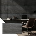 thumbnail image 1 of Dundee Deco 3D Wall Panels, PVC, Faux Wood in Black, Set of 10, Covers 52 sq ft, 1 of 6