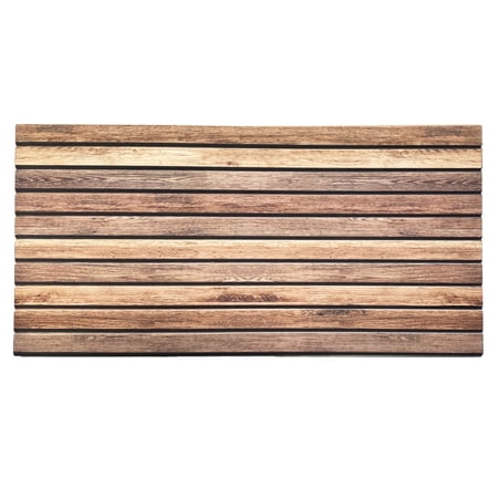 Dundee Deco 3D Wall Panels Wooden Effect - Cladding, Distressed Brown Wood Look Wall Paneling, Styrofoam Facing for Interior and Exterior Applications, DIY, Set of 10, Covers 54 sq ft