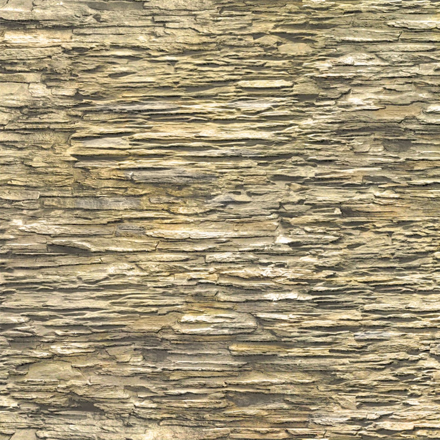 Dundee Deco Beige Faux Slate PVC 3D Wall Panel, 3.1 ft X 2.1 ft, Interior Design Wall Paneling Decor Commercial and Residential Application, 6.6 sq. feet each