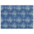 thumbnail image 1 of Dundee Deco Diamond Bathroom Mat - 35" x 26" Blue Waterproof Non-Slip Quick Dry Rug, Non-Absorbent Dirt Resistant Perfect for Kitchen, Bathroom and Restroom, 1 of 3