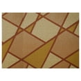 thumbnail image 1 of Dundee Deco Geometric Bathroom Mat - 35" x 26" Beige Waterproof Non-Slip Quick Dry Rug, Non-Absorbent Dirt Resistant Perfect for Kitchen, Bathroom and Restroom, 1 of 3